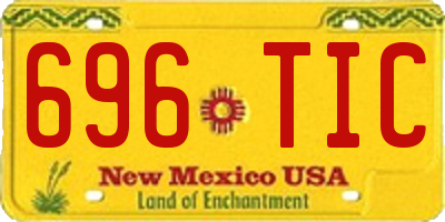 NM license plate 696TIC