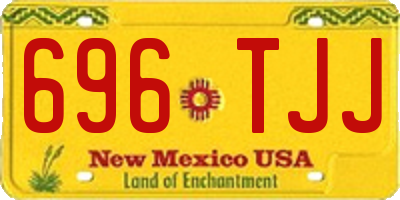 NM license plate 696TJJ