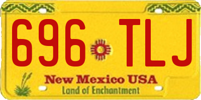 NM license plate 696TLJ