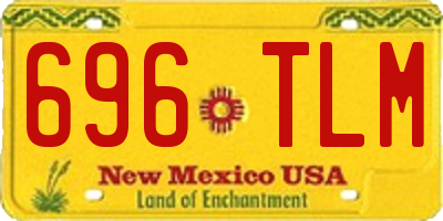 NM license plate 696TLM