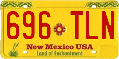 NM license plate 696TLN