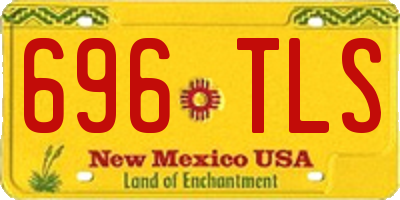 NM license plate 696TLS