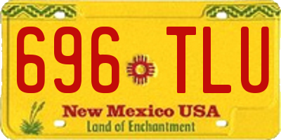 NM license plate 696TLU