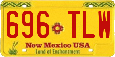 NM license plate 696TLW