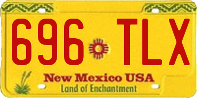 NM license plate 696TLX