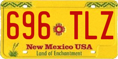 NM license plate 696TLZ