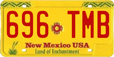 NM license plate 696TMB