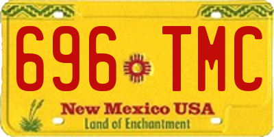 NM license plate 696TMC
