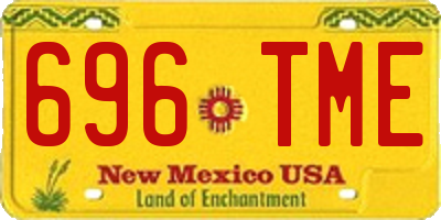 NM license plate 696TME