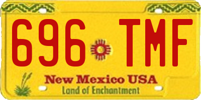 NM license plate 696TMF