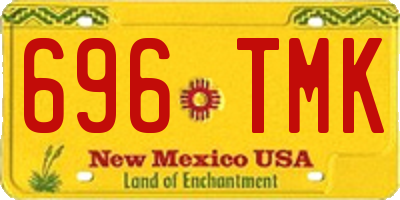 NM license plate 696TMK