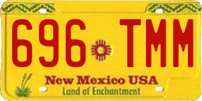 NM license plate 696TMM