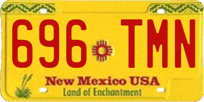 NM license plate 696TMN
