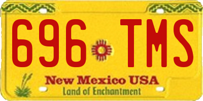NM license plate 696TMS