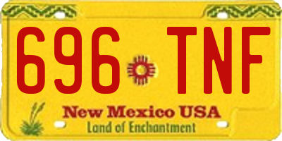 NM license plate 696TNF