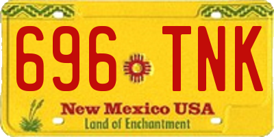 NM license plate 696TNK
