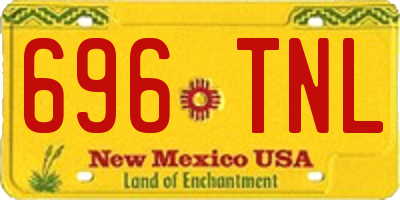 NM license plate 696TNL