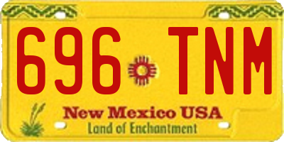NM license plate 696TNM