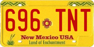 NM license plate 696TNT