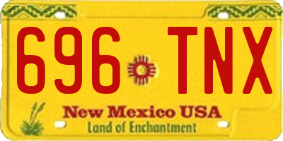 NM license plate 696TNX