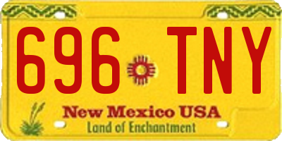 NM license plate 696TNY