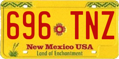 NM license plate 696TNZ