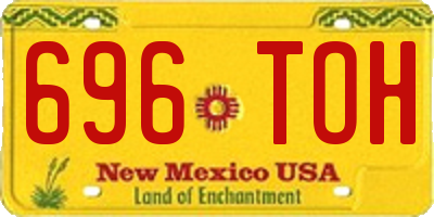 NM license plate 696TOH