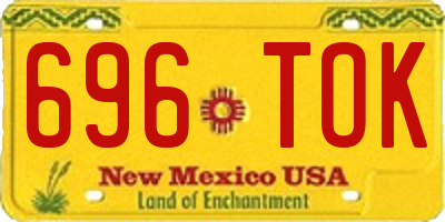 NM license plate 696TOK