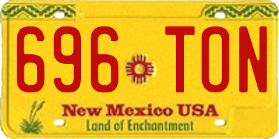 NM license plate 696TON