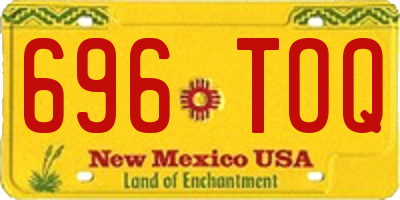 NM license plate 696TOQ