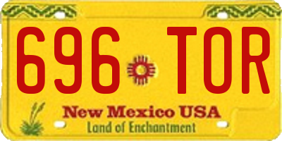 NM license plate 696TOR