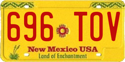 NM license plate 696TOV