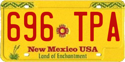 NM license plate 696TPA