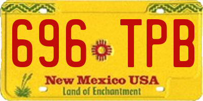 NM license plate 696TPB