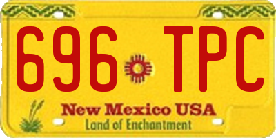 NM license plate 696TPC