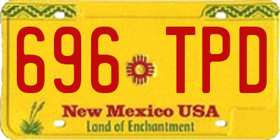 NM license plate 696TPD