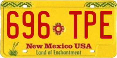 NM license plate 696TPE
