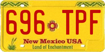 NM license plate 696TPF