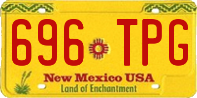 NM license plate 696TPG