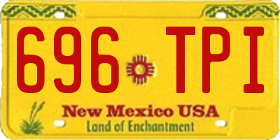 NM license plate 696TPI