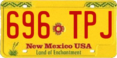 NM license plate 696TPJ