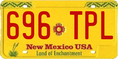 NM license plate 696TPL
