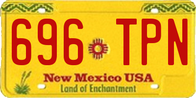NM license plate 696TPN