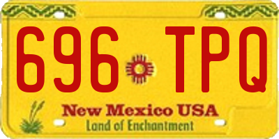 NM license plate 696TPQ