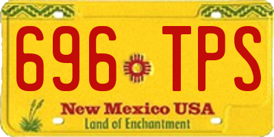 NM license plate 696TPS