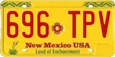 NM license plate 696TPV