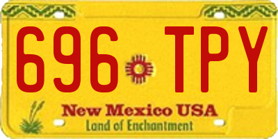 NM license plate 696TPY