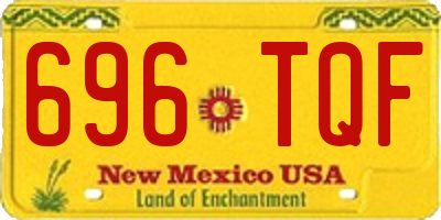 NM license plate 696TQF