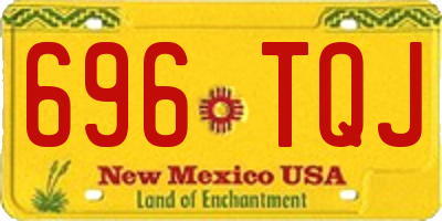NM license plate 696TQJ