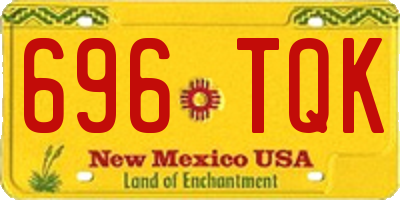 NM license plate 696TQK